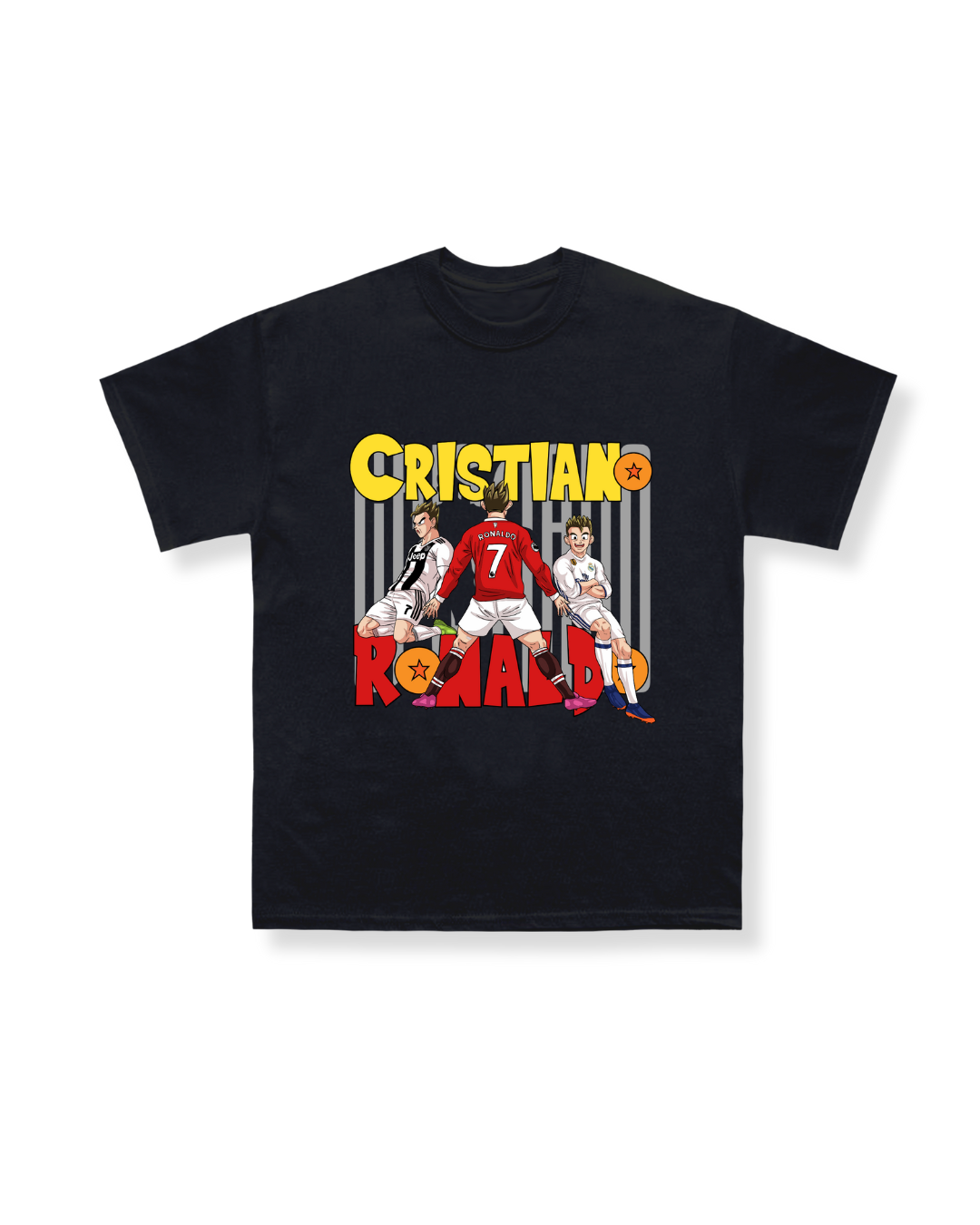 Cartoon Graphic Black Youth Shirt - Trilogy