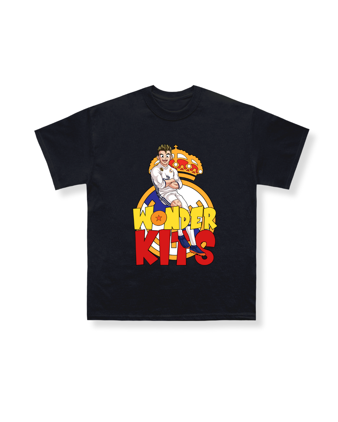 Cartoon Graphic Youth Shirt - Madrid Away