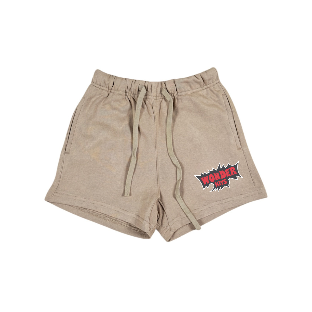 Fleece Wonder Kits Youth Shorts - Graphic Beige