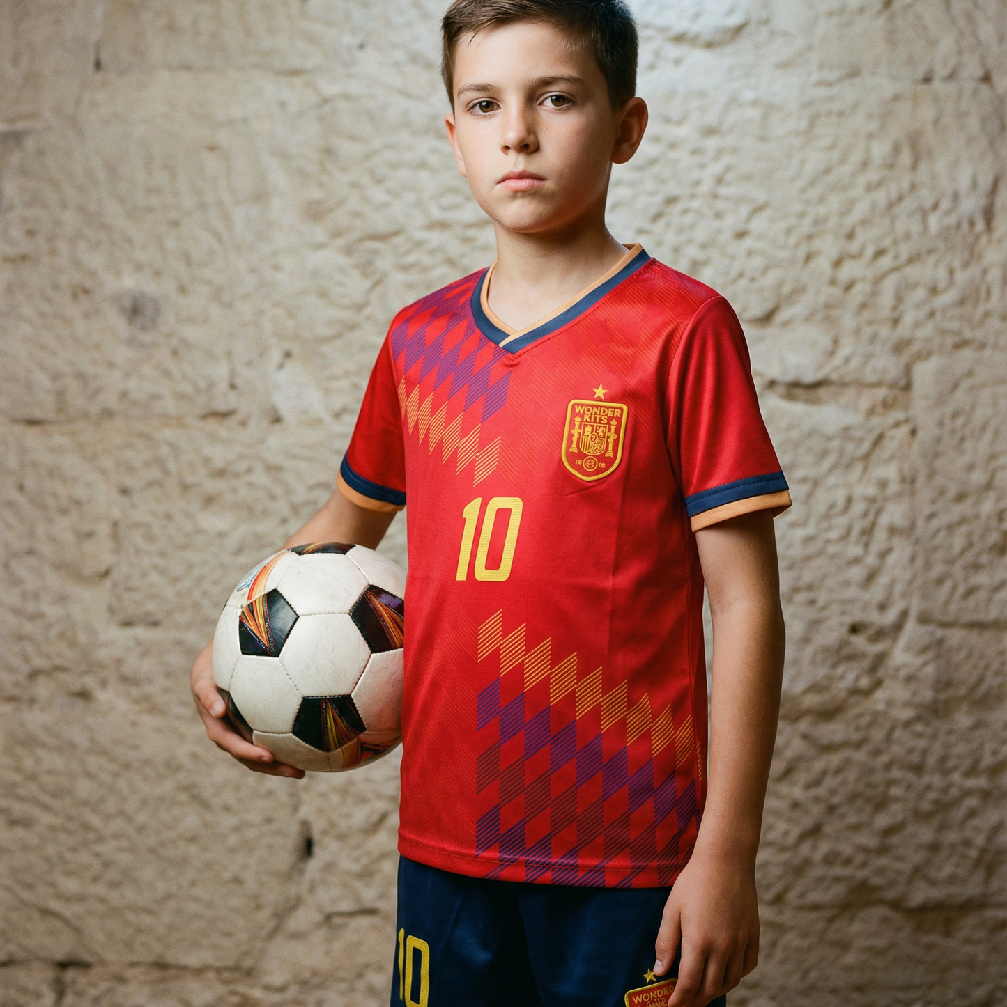 Spain #10 Youth soccer Jersey set - Midnight Blue