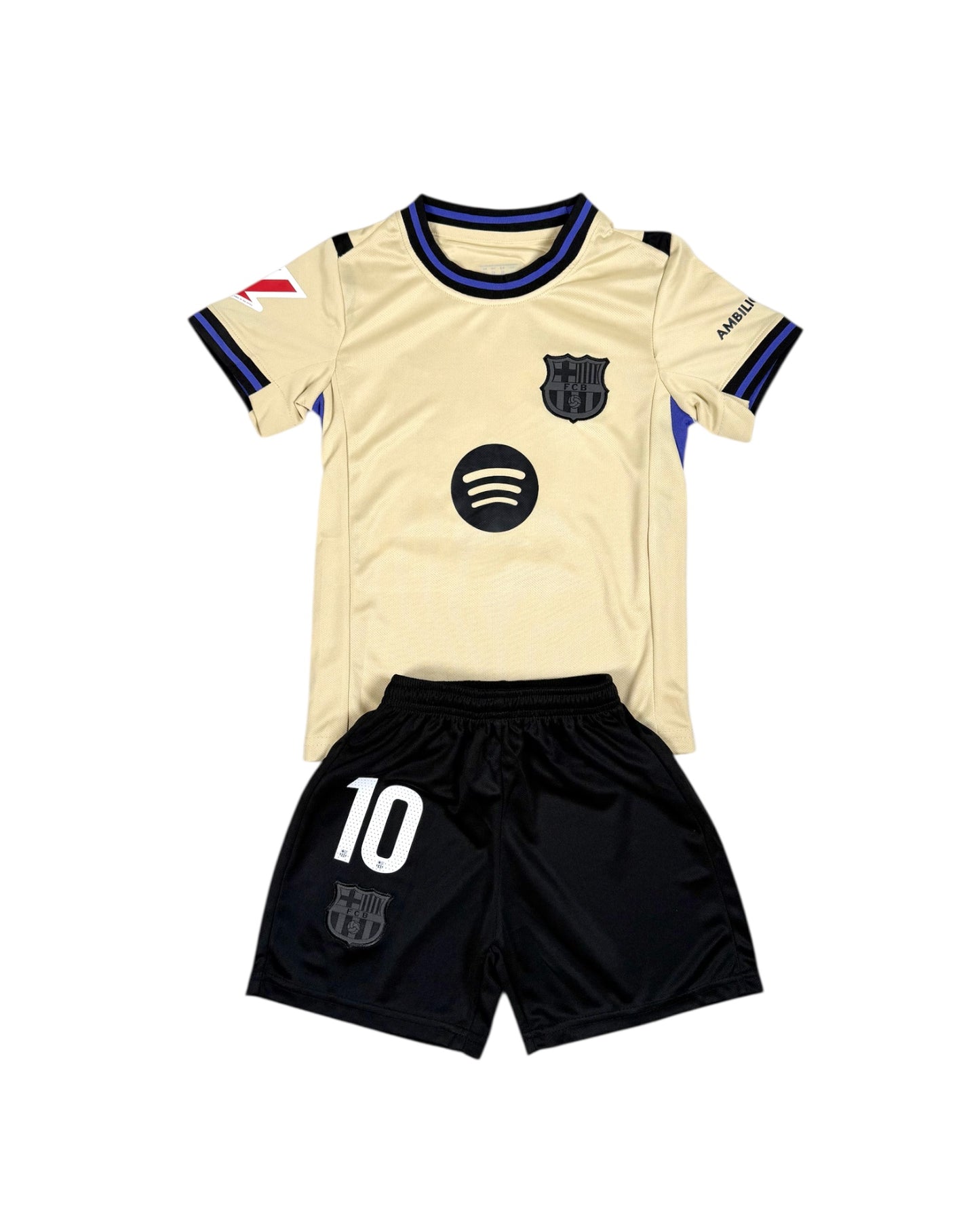Lamine Yamal #10 Away Youth soccer set
