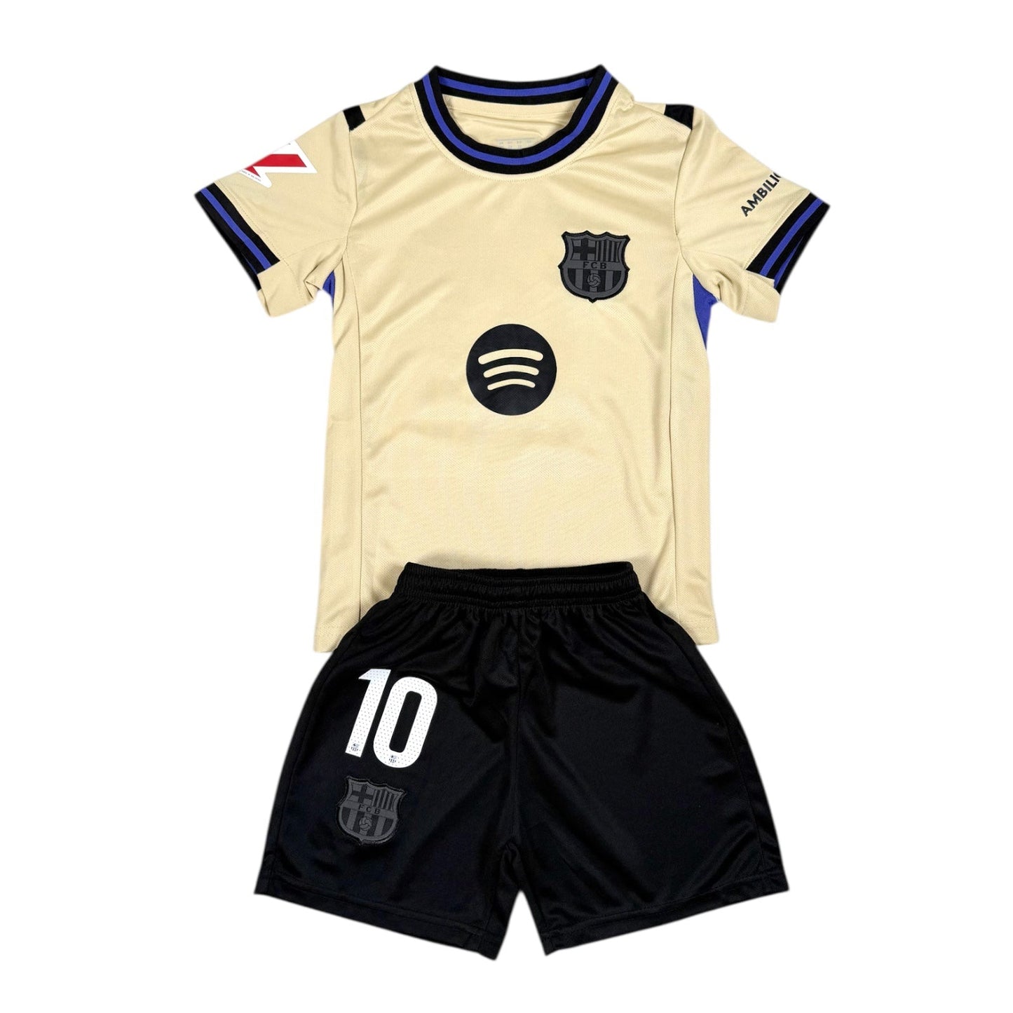 Lamine Yamal #10 Away Youth soccer set