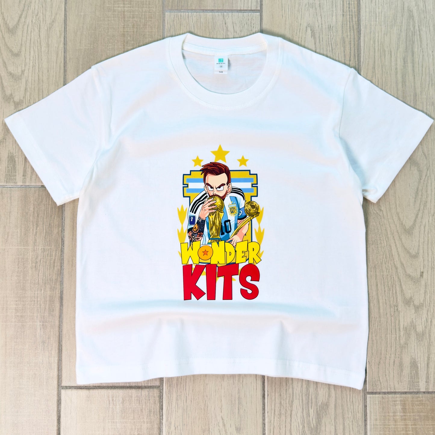 Cartoon Graphic Youth Shirt -World Champions
