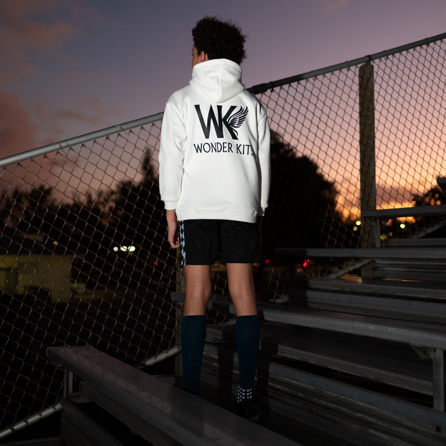 WK Youth Hoodie White