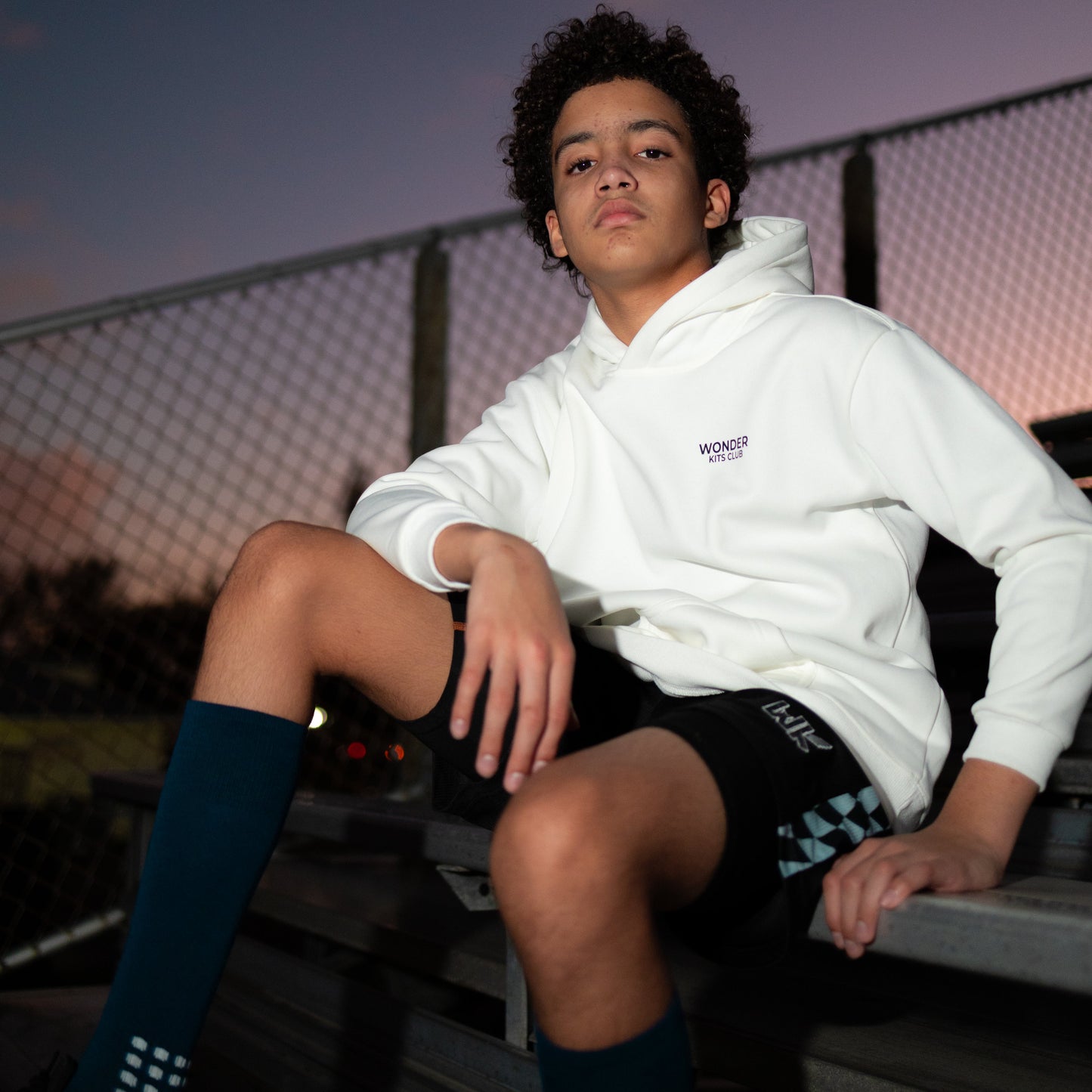 WK Youth Hoodie White