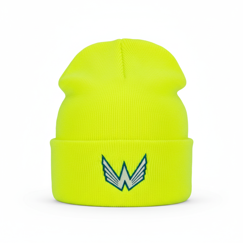 Logo Cotton Beanie - Neon