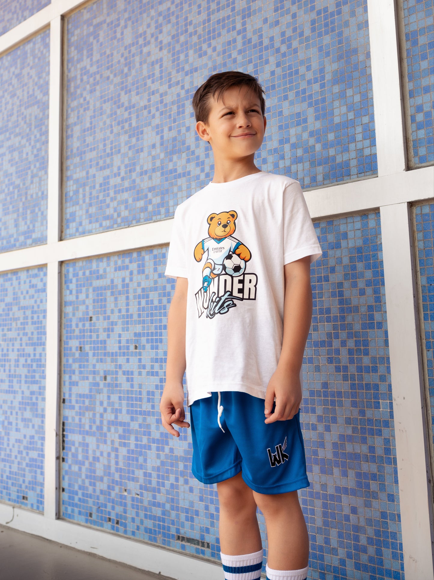 Madrid Teddy Youth Shirt - White