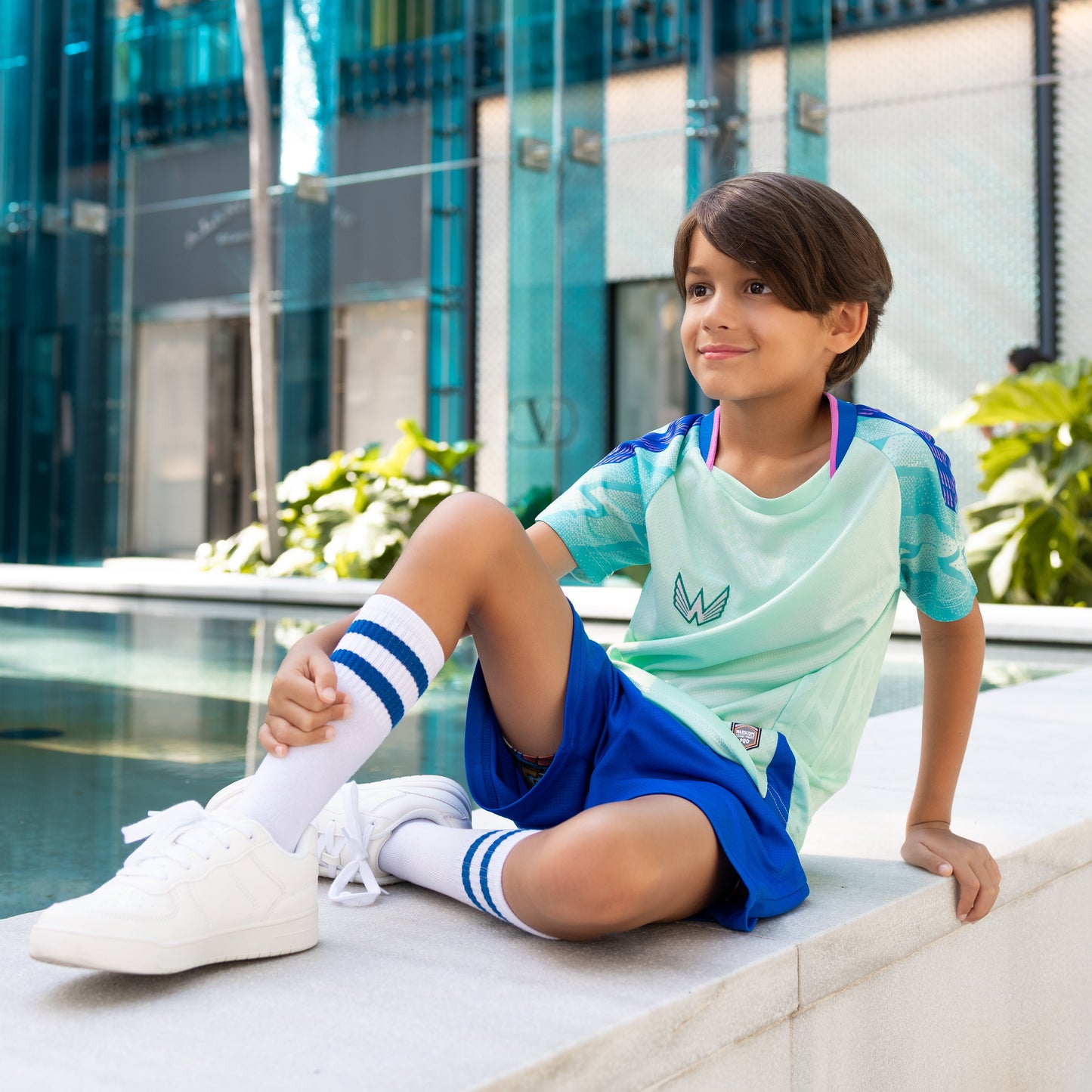 Essentials Sports Youth Set - Sky Blue