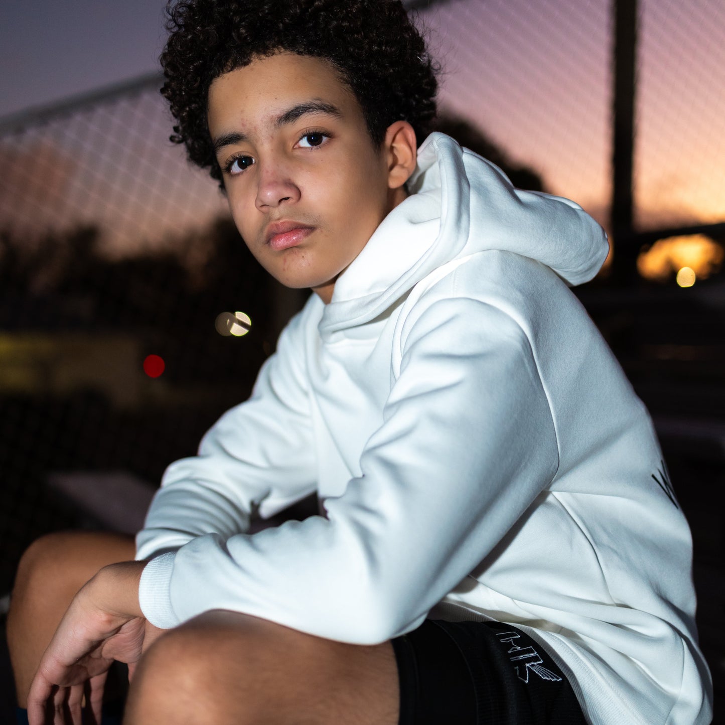 WK Youth Hoodie White