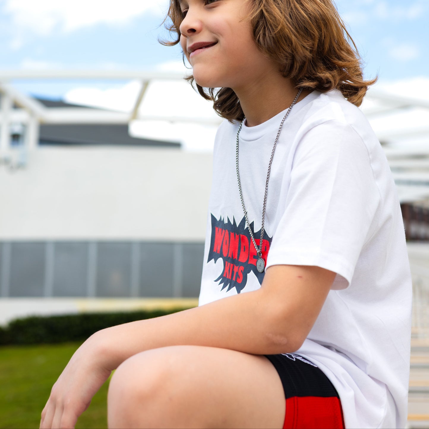 Playtime Youth Shorts - Red Stripes