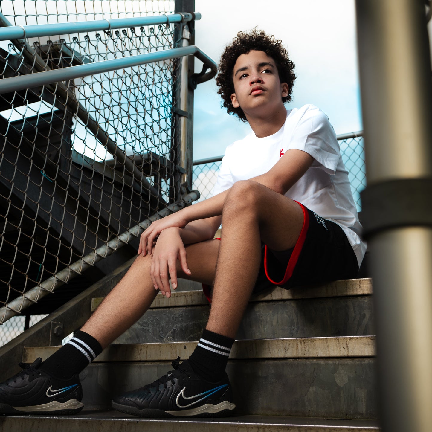 Playtime Youth Shorts - Black/Red