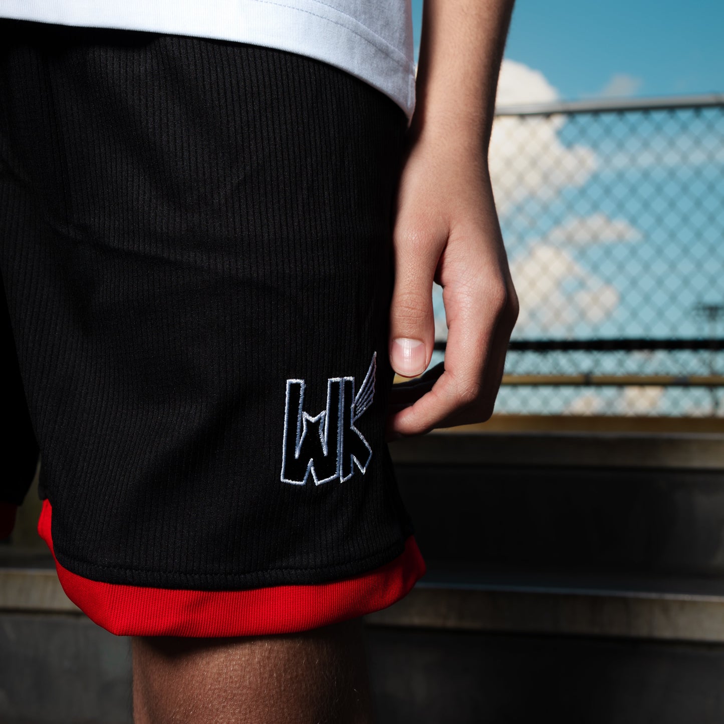 Playtime Youth Shorts - Black/Red