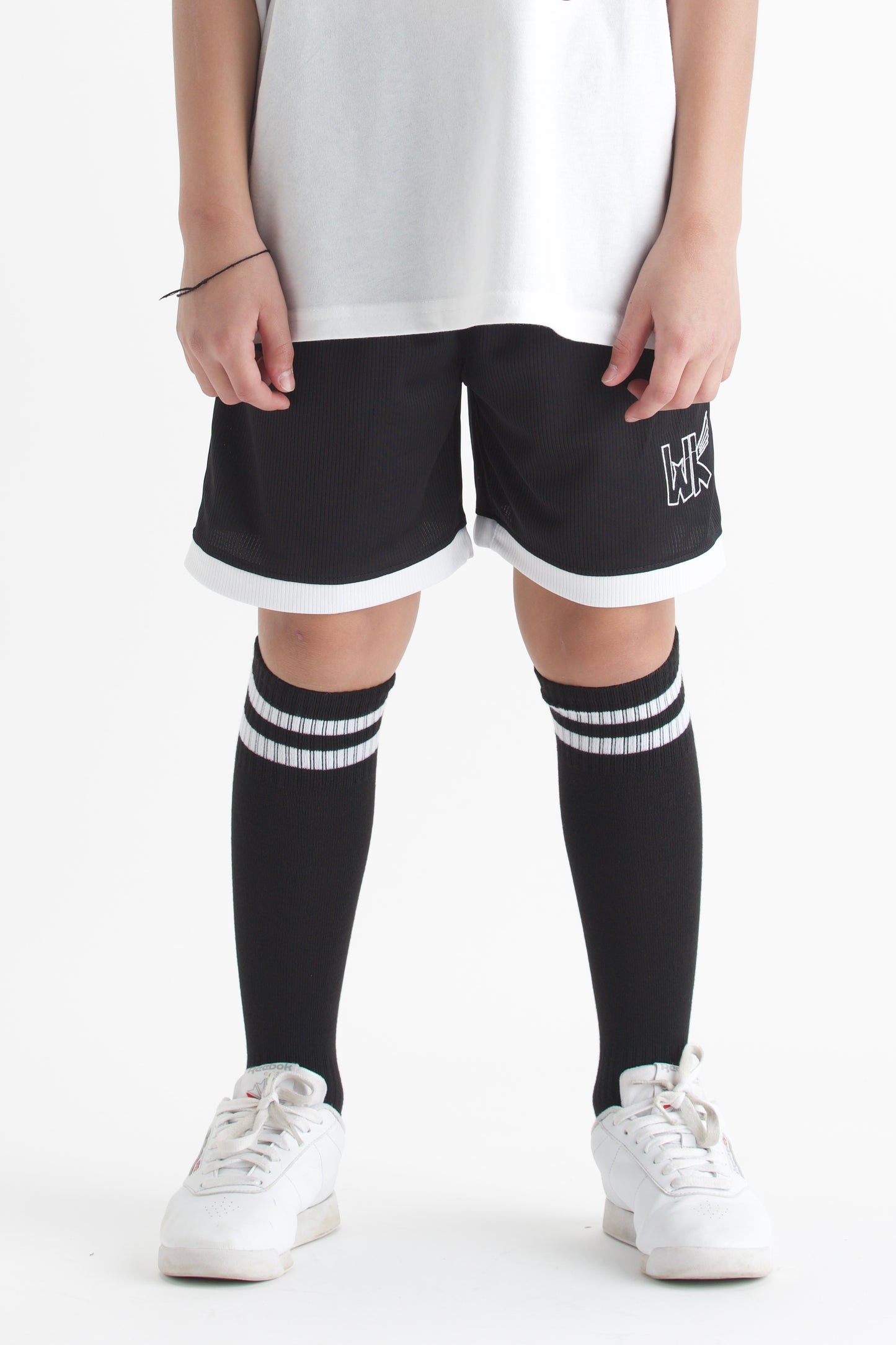 Playtime Youth Shorts - Black/White