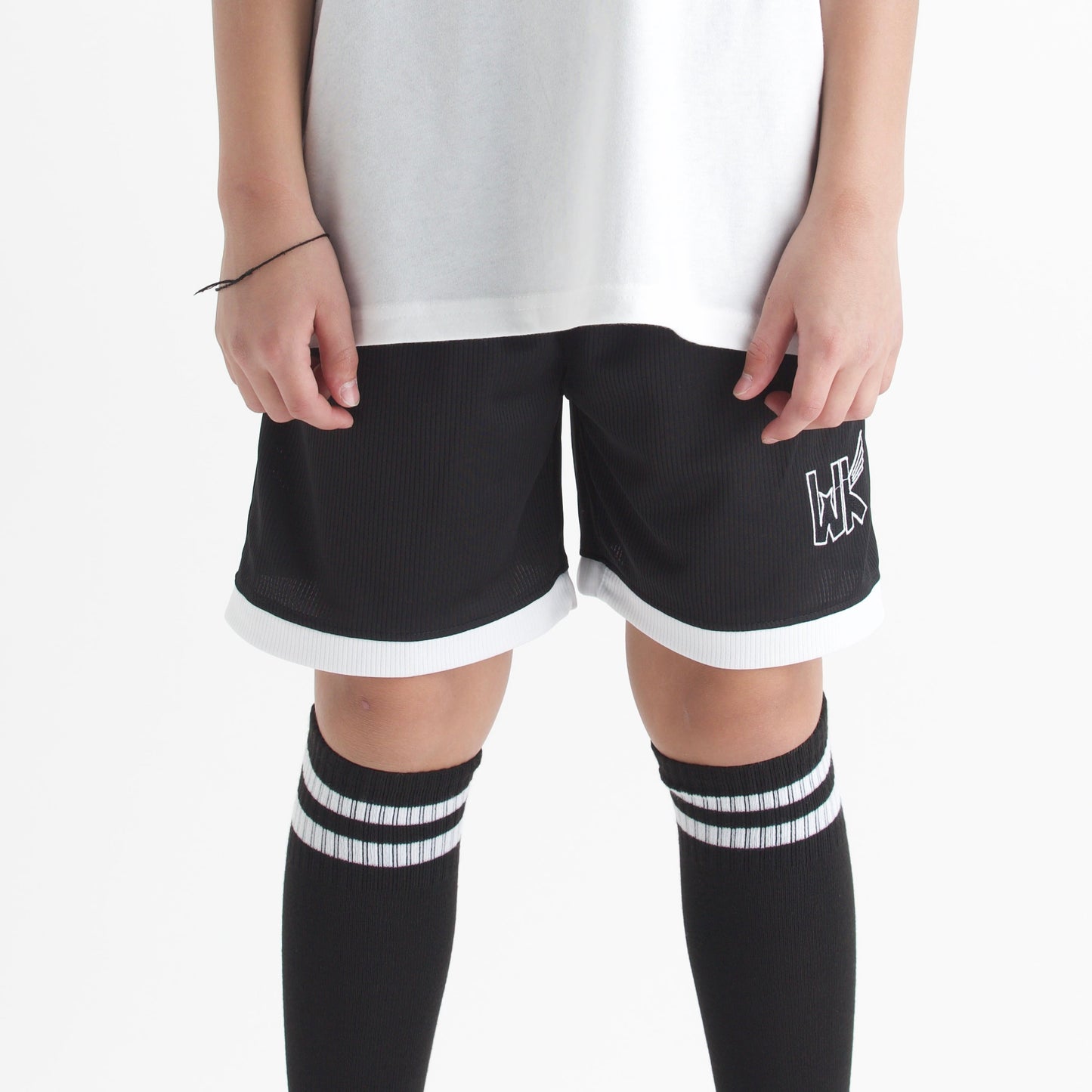 Playtime Youth Shorts - Black/White