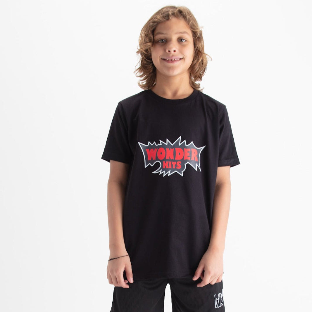 Wonder Kits Graphic Youth T- Shirt - Black