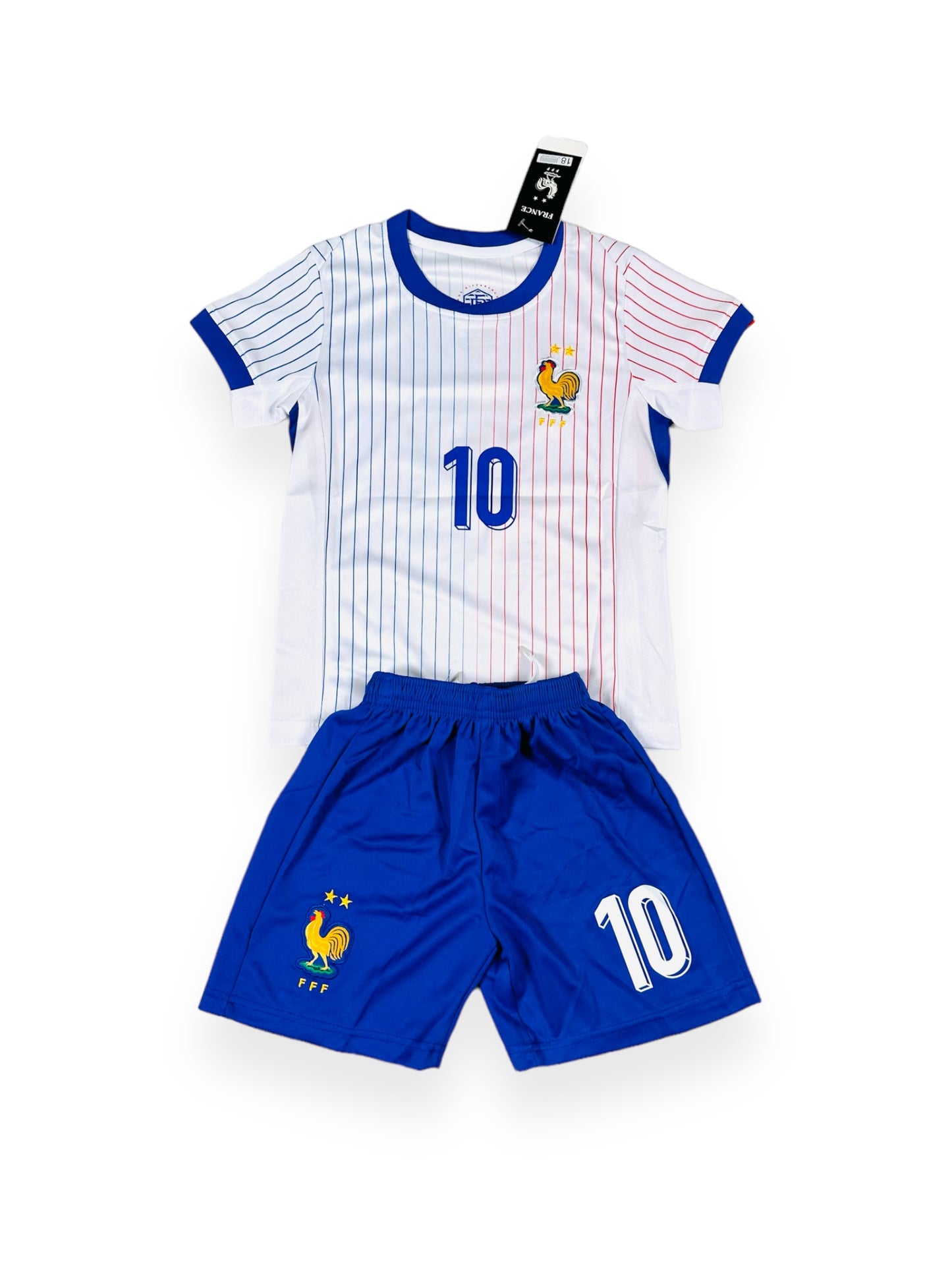 Mbappe #7 France 2024 Away Youth soccer set