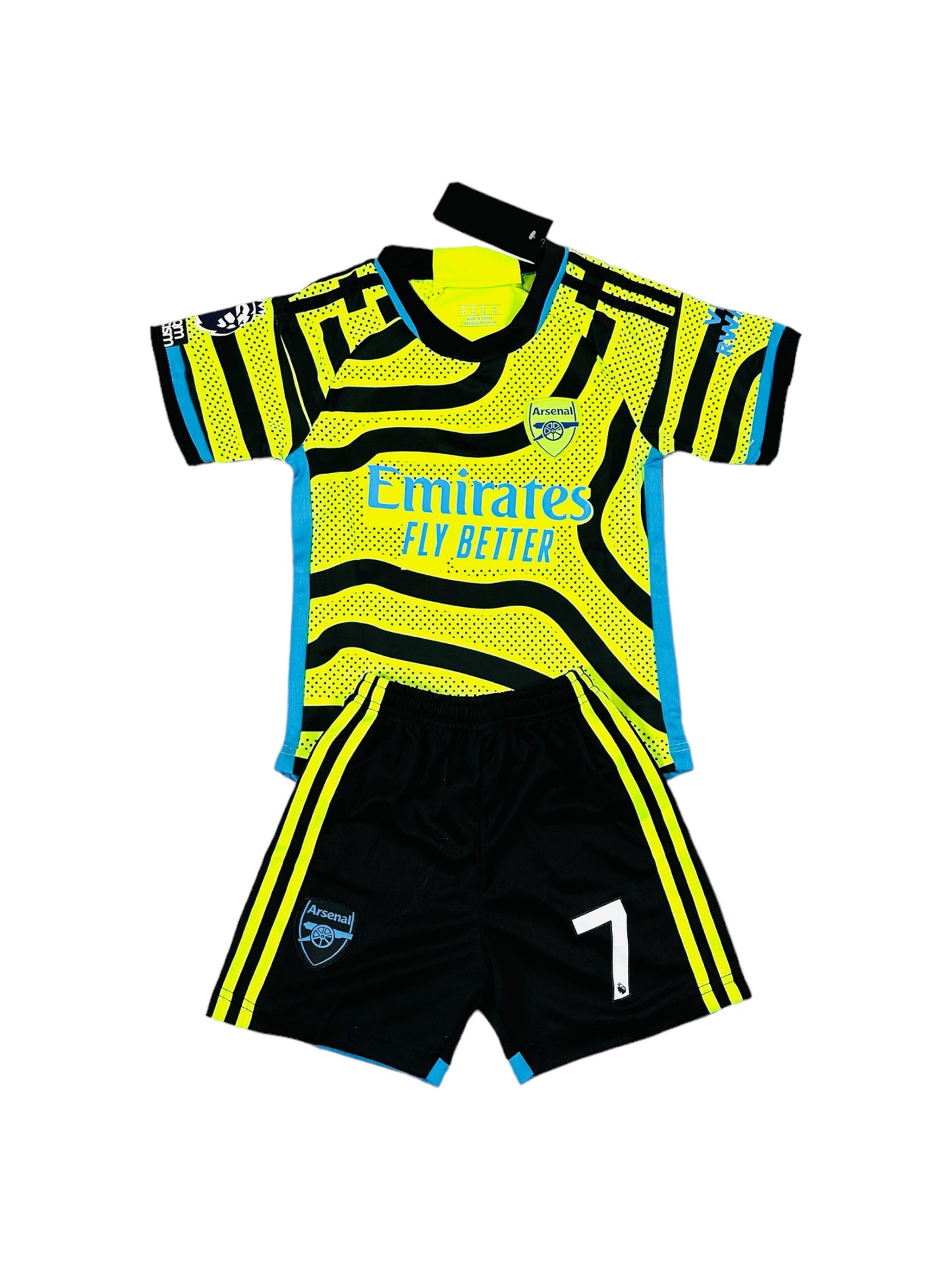 Saka #7 Arsenal away Youth soccer set