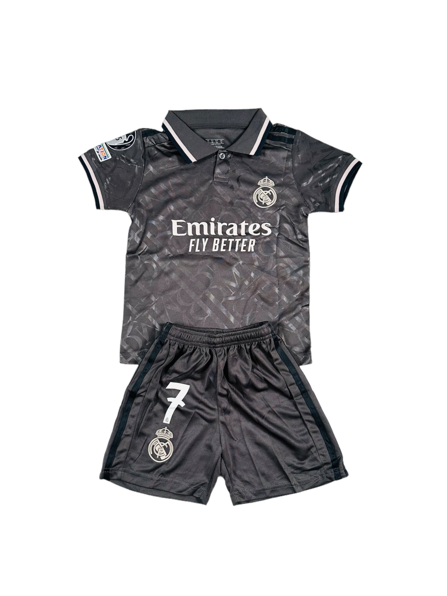 Vini Jr #7 Madrid away third 2024 Youth soccer set