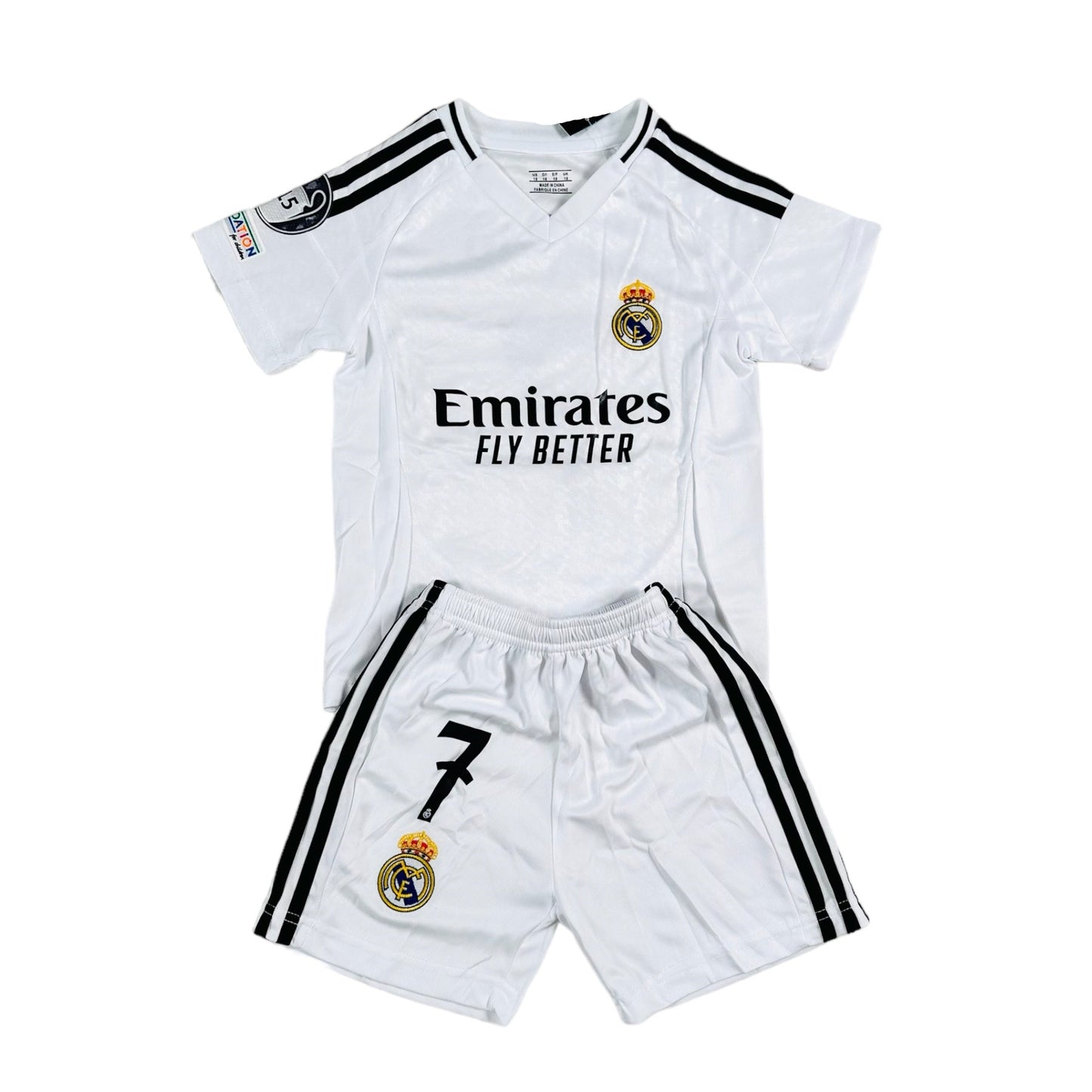 Vini Jr #7 Madrid Home 2024 Youth soccer set