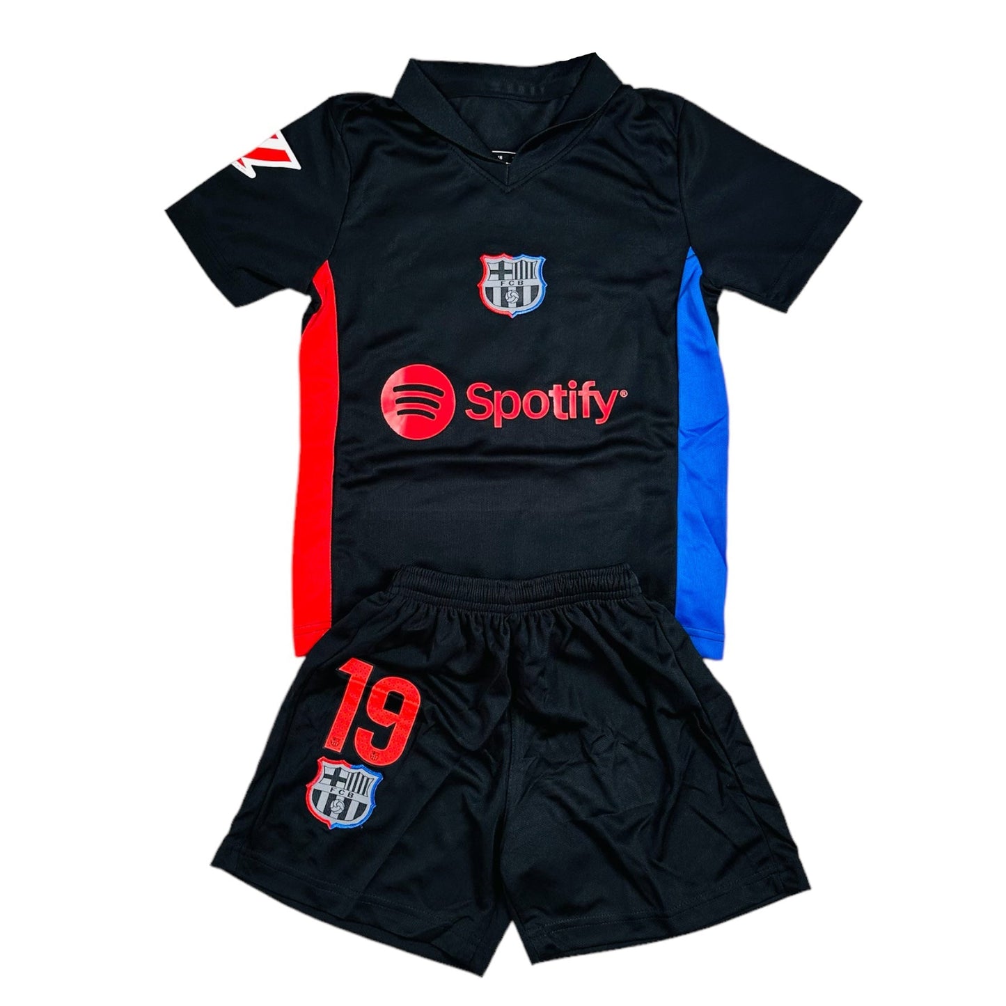 Lamine Yamal #19 Barcelona Away 2024/25 Youth soccer set