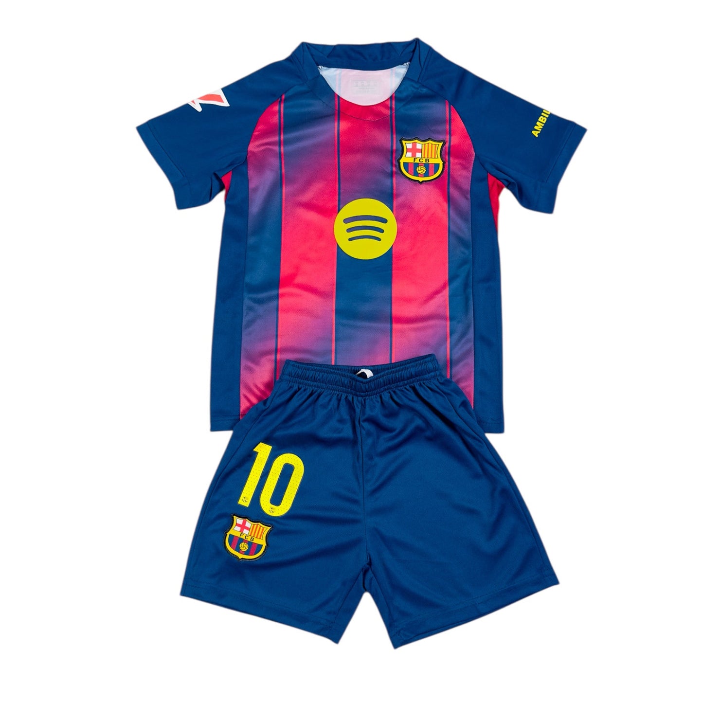 Lamine Yamal #10 Barcelona Home 2025 Youth soccer set