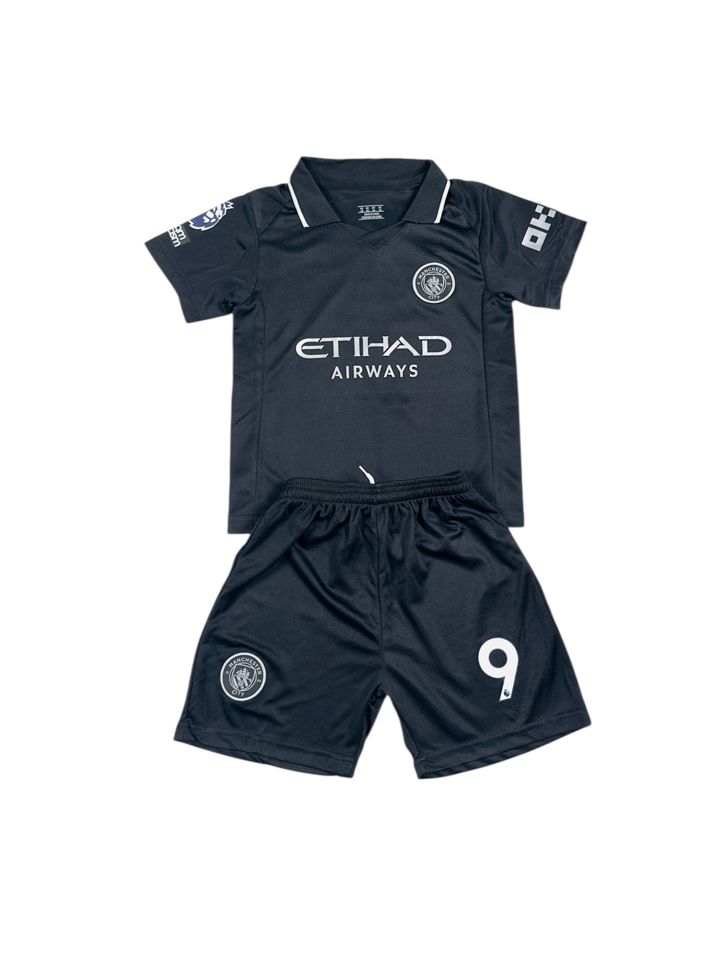 Haaland #9 Man City Away 2025 Youth soccer set