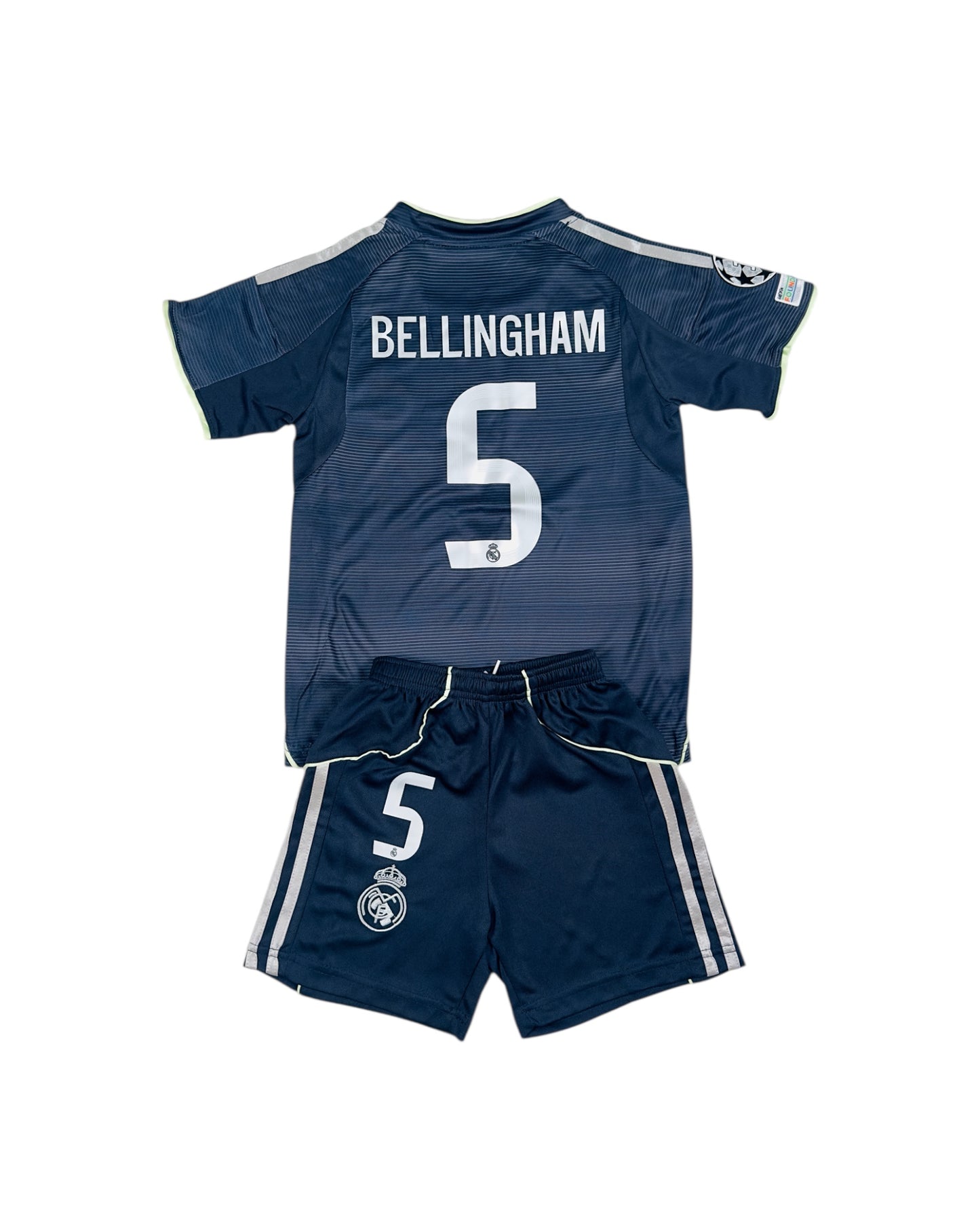 Bellingham #5 Madrid away 2025 Youth soccer set