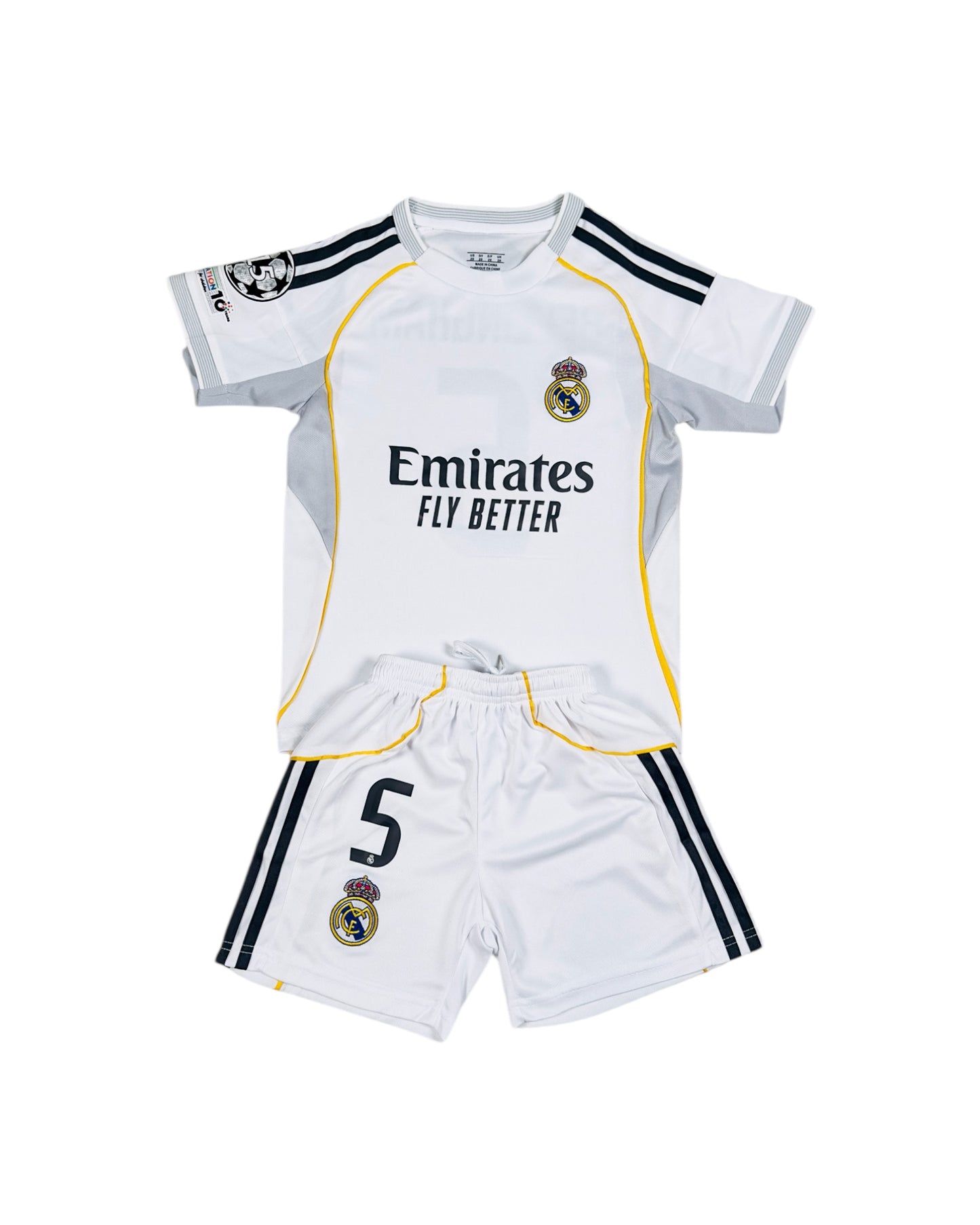 Bellingham #5 Madrid home 2025 Youth soccer set