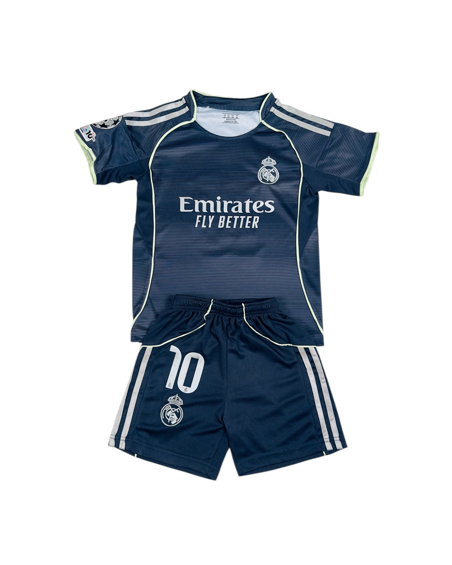 Mbappe #10 Madrid away 2025 Youth soccer set