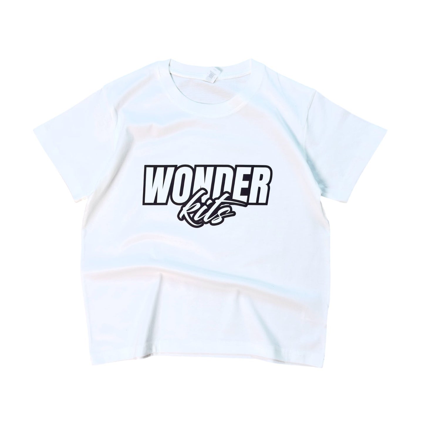 Wonder Kits Sports Youth T- Shirt - White/Black