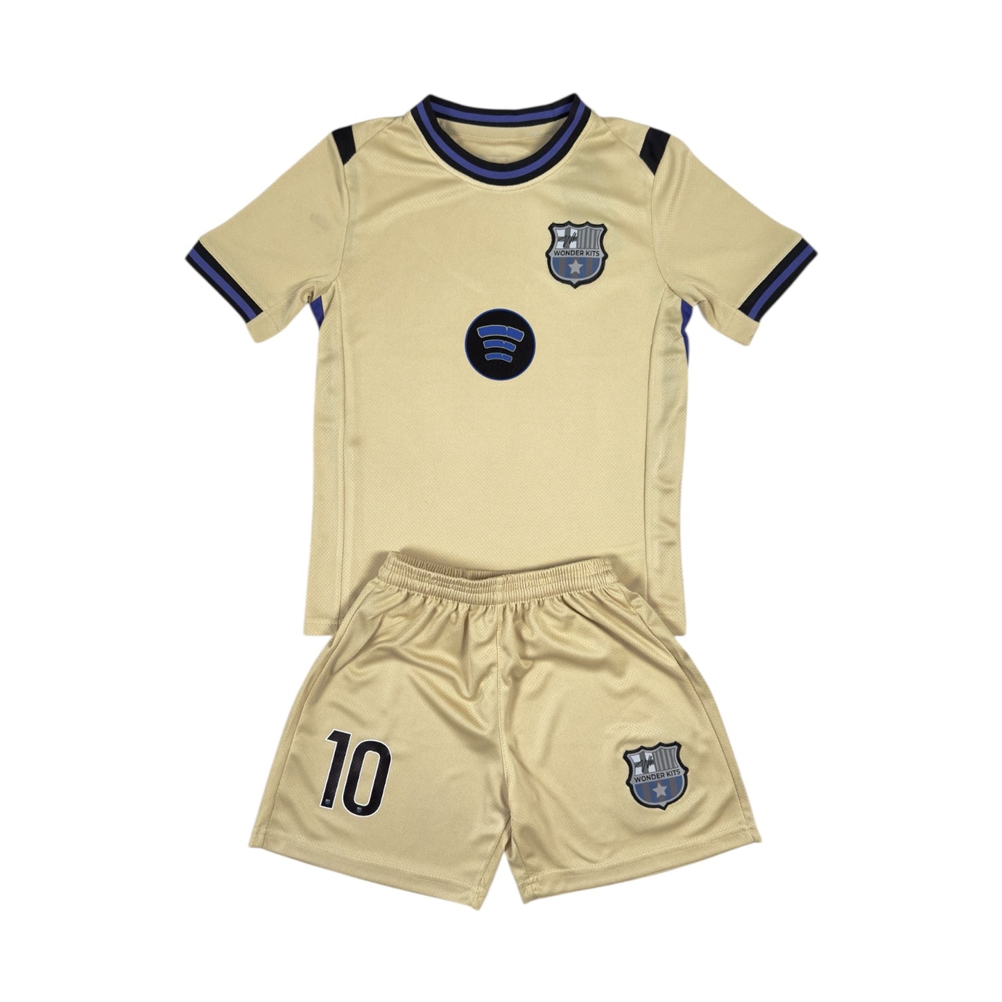 Wonder Kid #10 Youth soccer Jersey set - Beige
