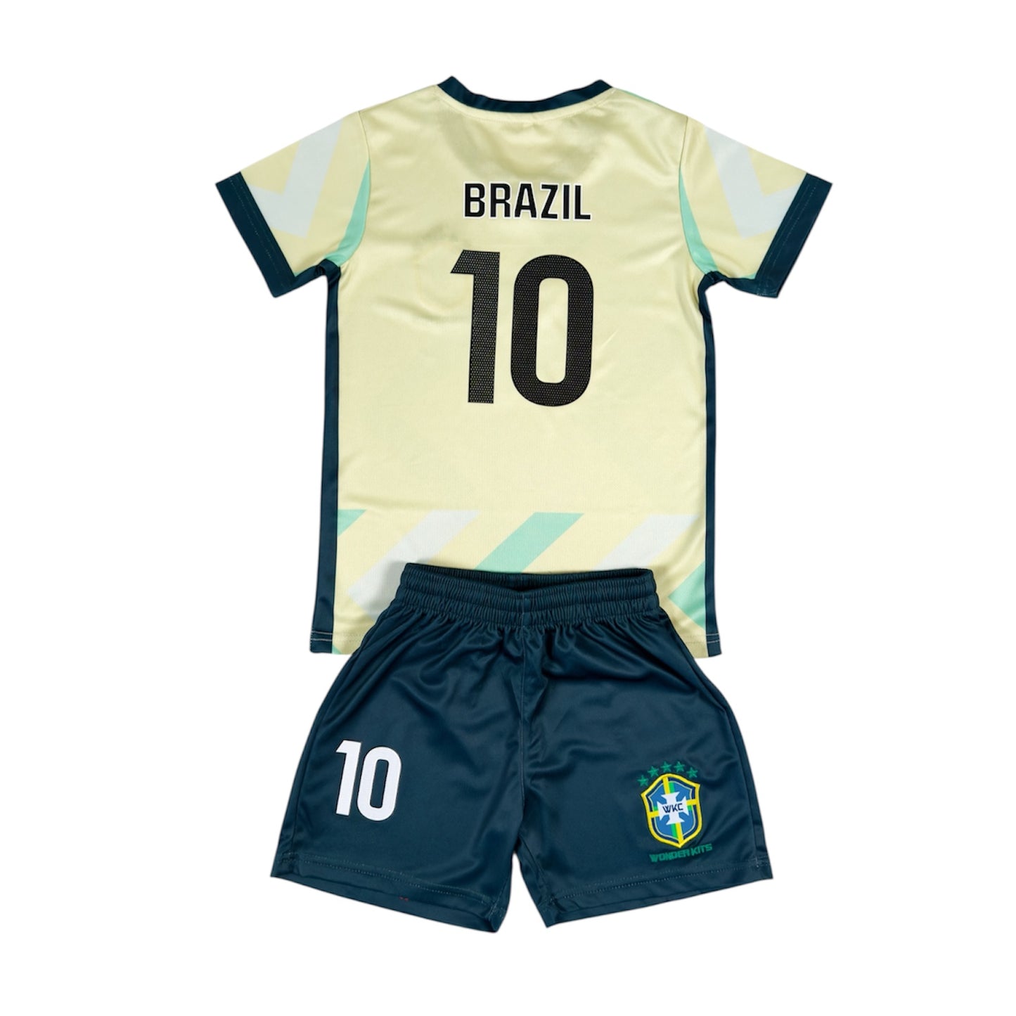 Brazil #10 Youth soccer Jersey set - Green