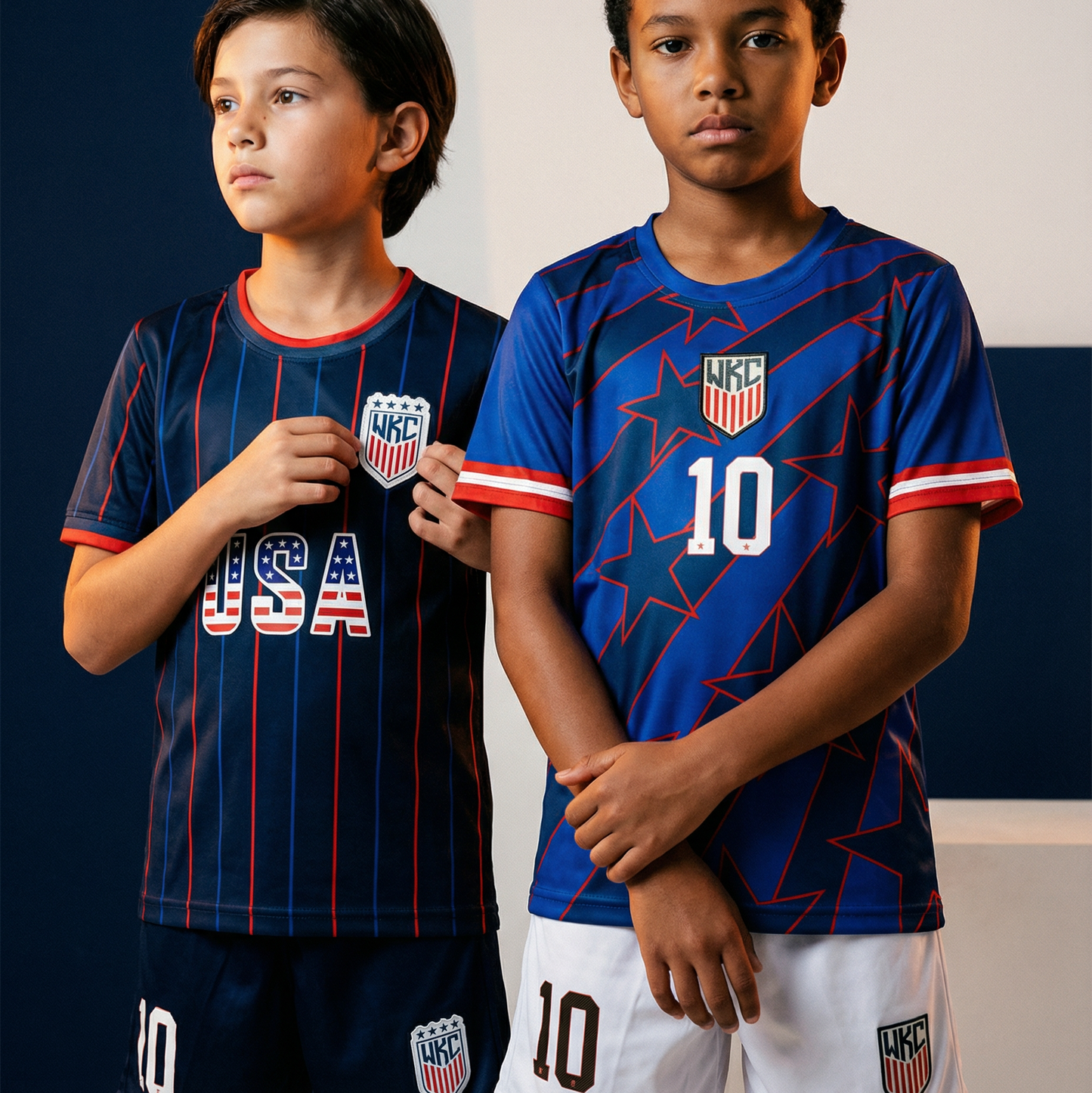 Team USA #10 Youth soccer Jersey set