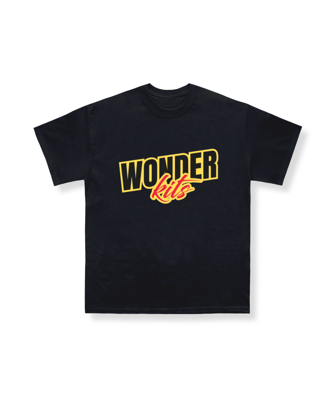 Wonder Kits Sports Youth T- Shirt - Black/Yellow