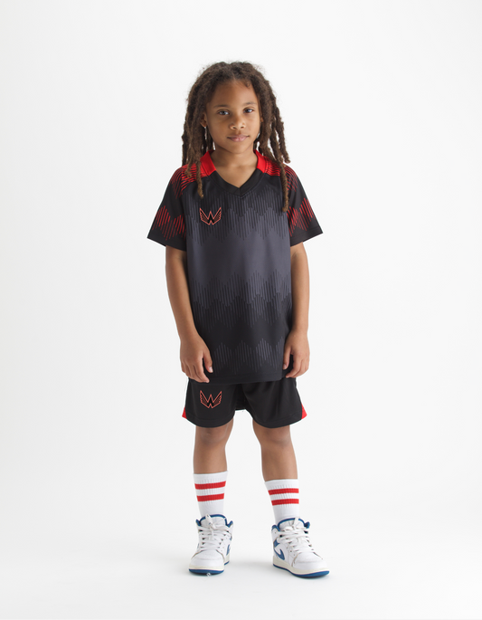 Essentials Sports Youth Set - Black/Red