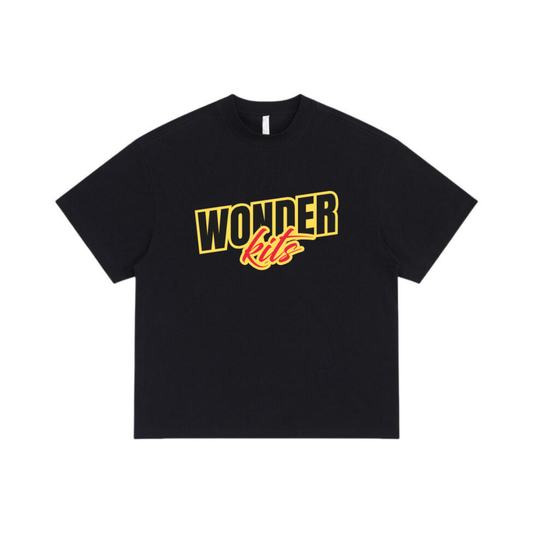 Wonder Kits Sports Youth T- Shirt - Black/Yellow