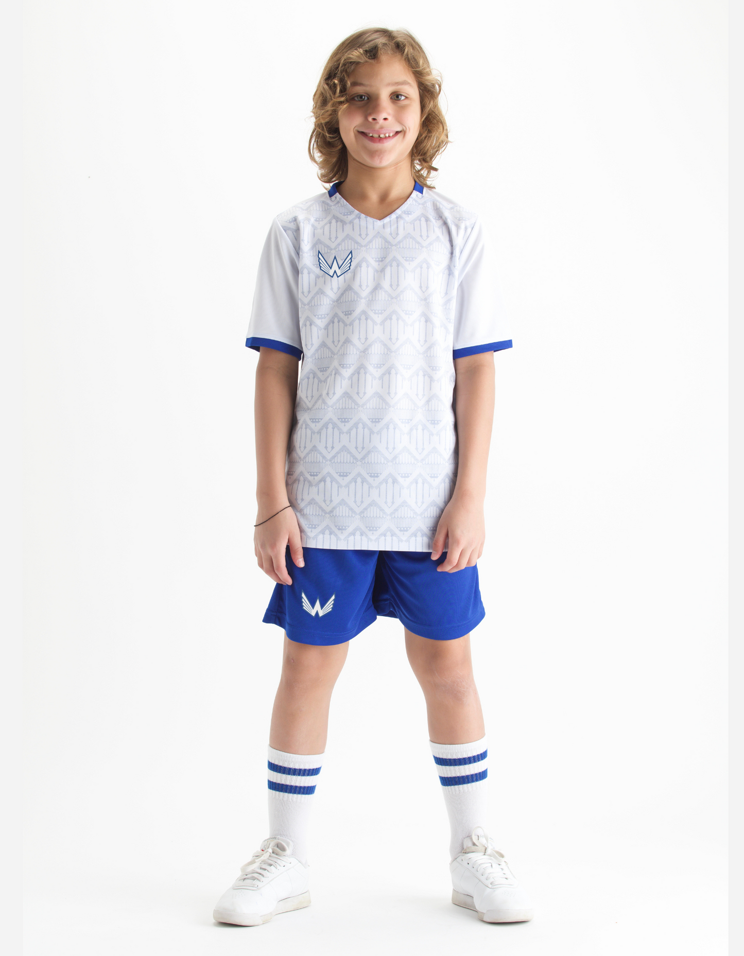 Essentials Sports Youth Set - White/Blue