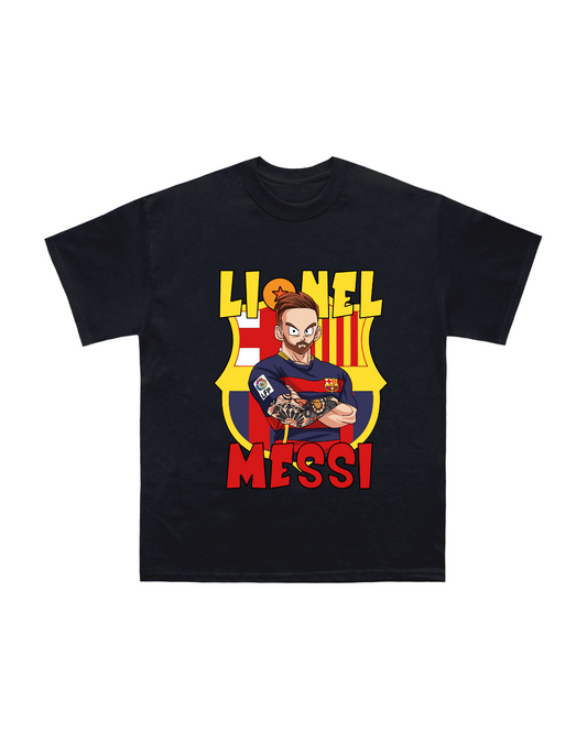 Manga Graphic Youth Shirt -Barcelona Black