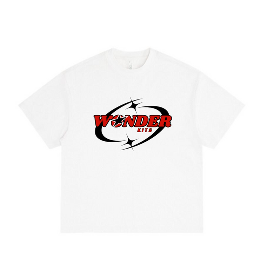 Wonder Kits Sports Youth T- Shirt - Stars White