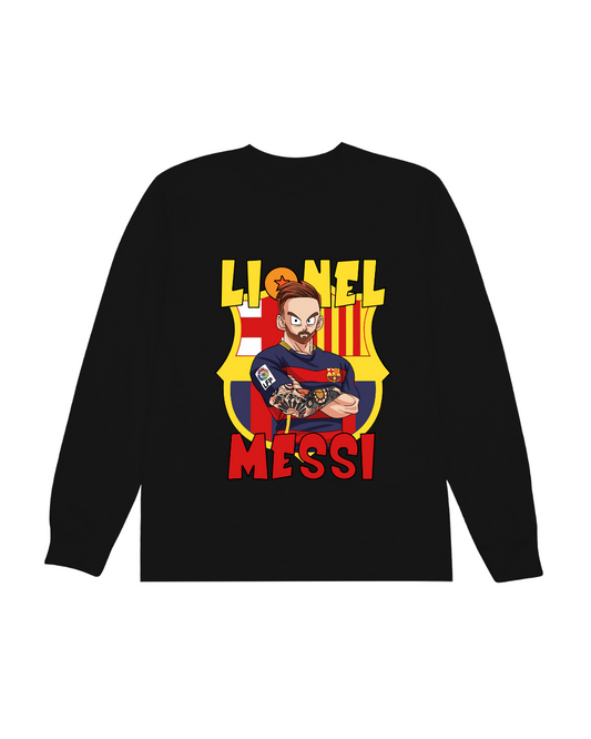 Manga Graphic Youth Long Sleeve Shirt -Barcelona Black