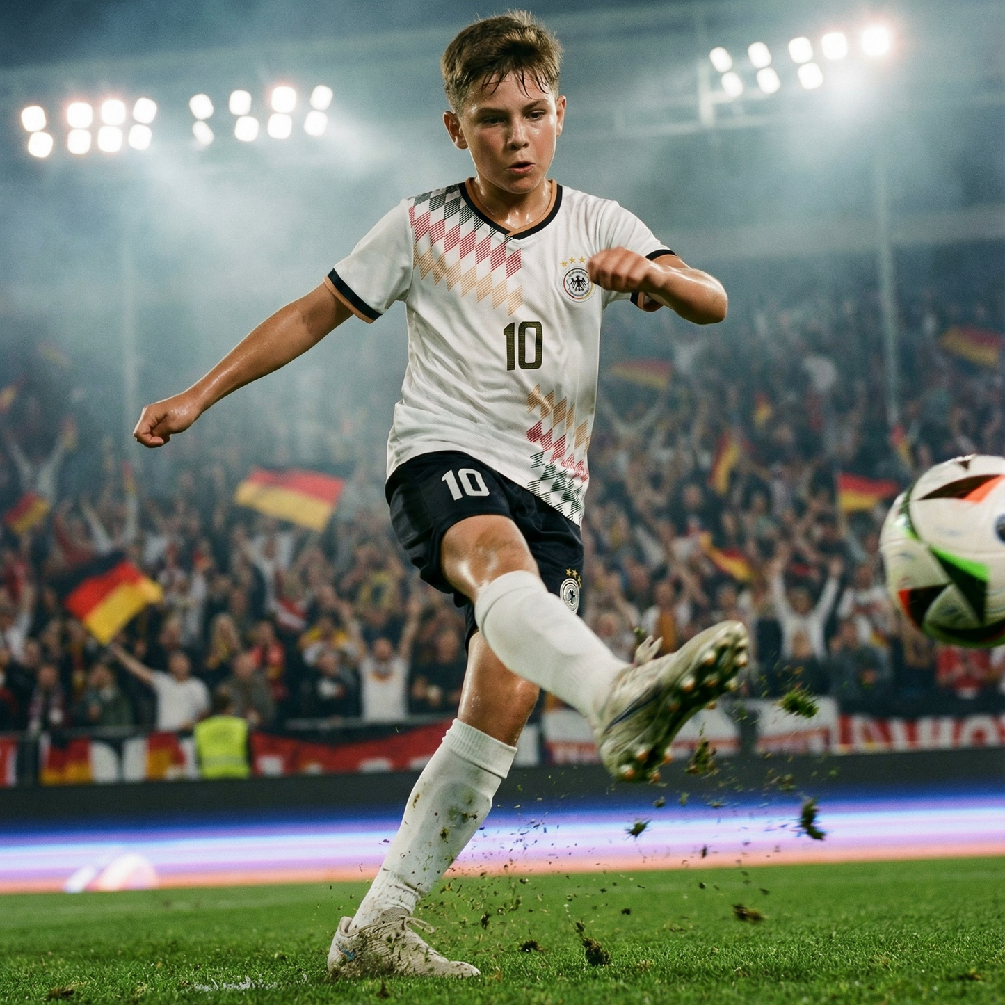 Germany #10 Youth soccer Jersey set - White