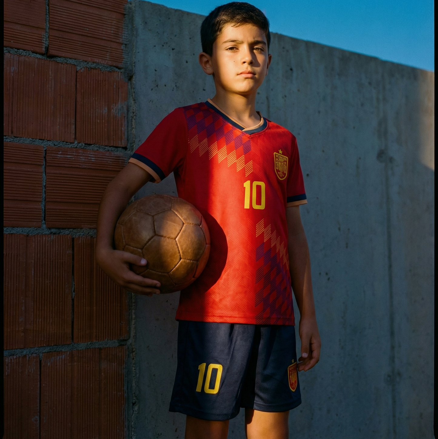Spain #10 Youth soccer Jersey set - Midnight Blue