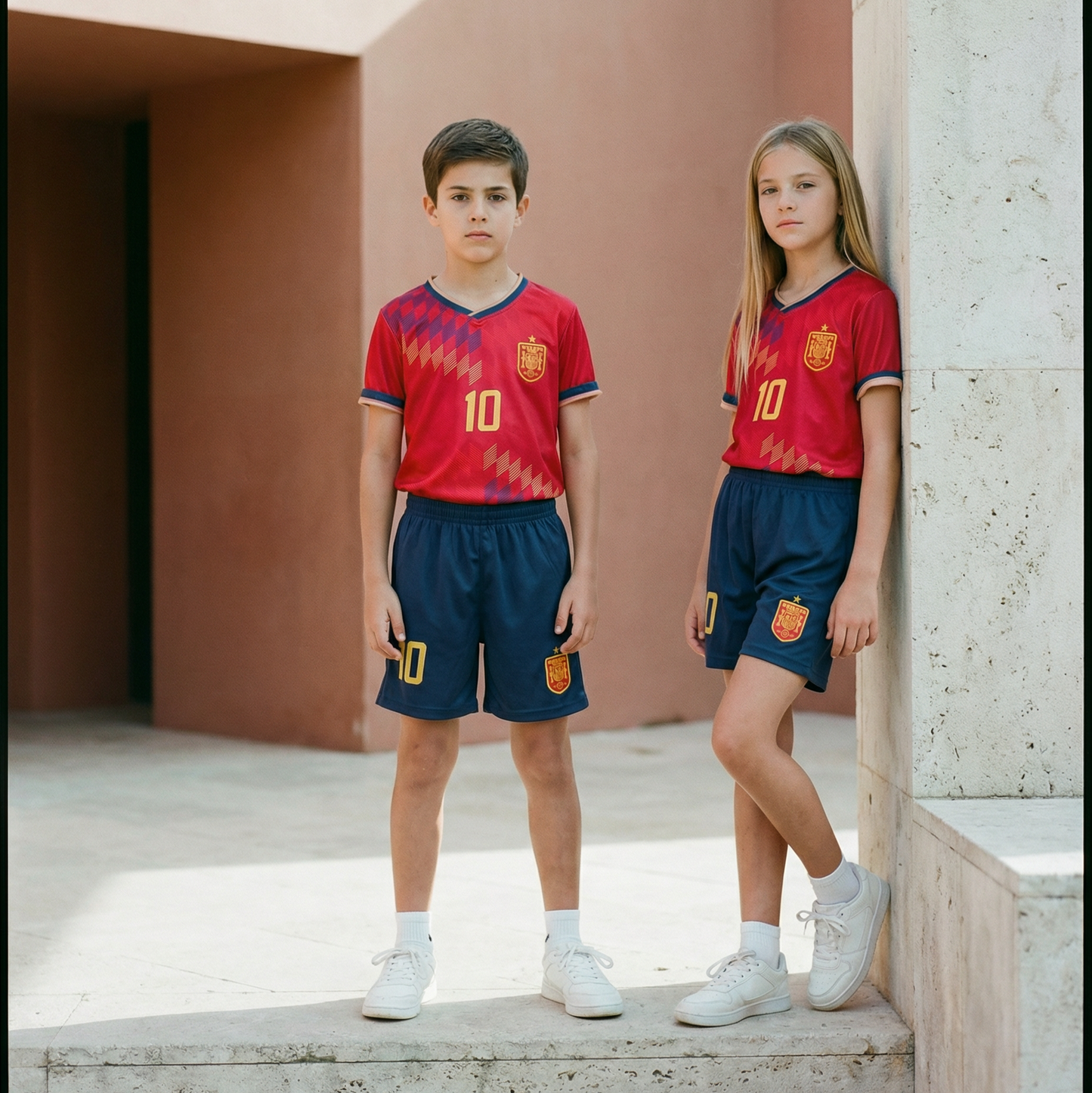 Spain #10 Youth soccer Jersey set - Midnight Blue