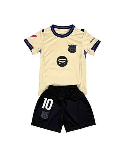 Lamine Yamal #10 Away Youth soccer set