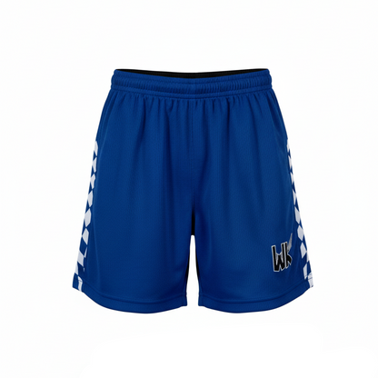 Youth Soccer Shorts - Blue/White