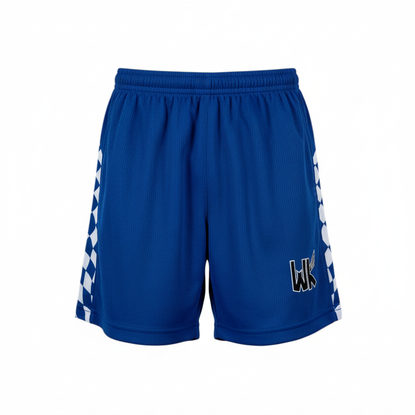 Youth Soccer Shorts - Blue/White