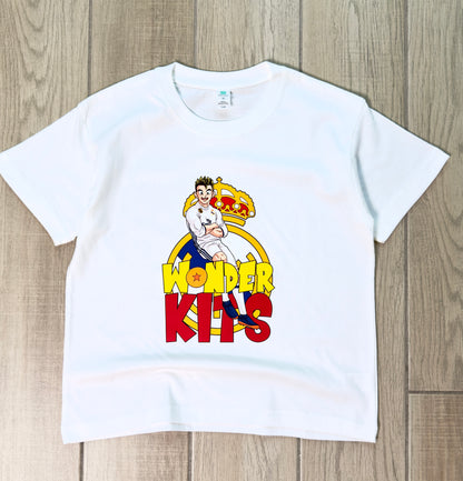 Cartoon Graphic Youth Shirt - Hero White