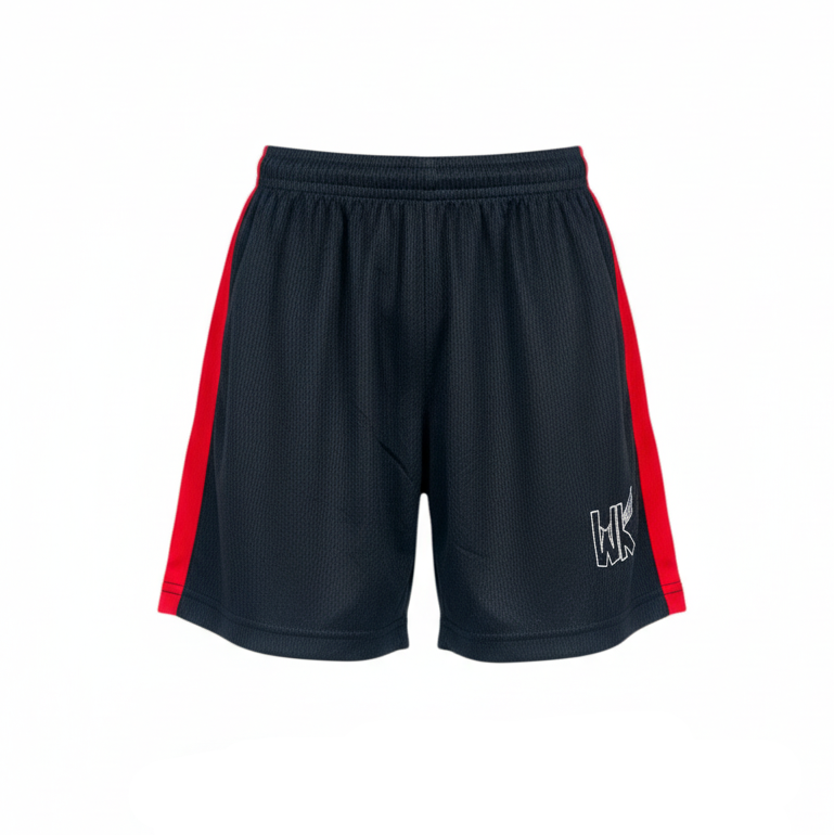 Youth Soccer Shorts - Red Stripes