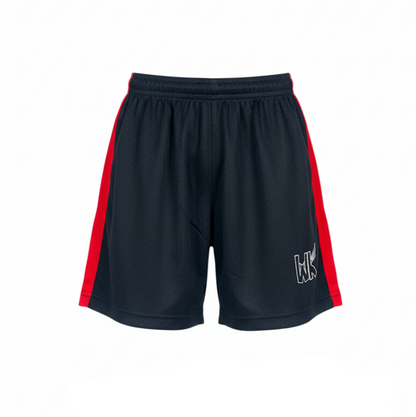 Youth Soccer Shorts - Red Stripes