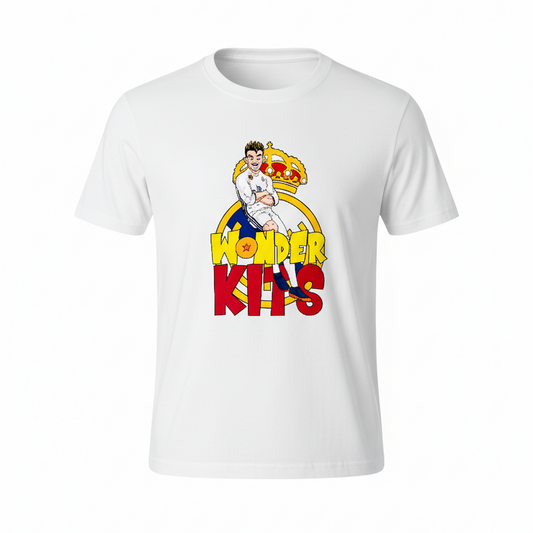 Cartoon Graphic Youth Shirt - Hero White